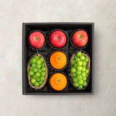 명품 혼합과일세트 1호 3kg 내외 [샤인2수+한라봉2수+사과3수], 1개