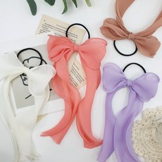 롱리본머리끈