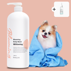  [사은품 증정] 브리지테일 블루밍 하얀 강아지 화이트닝 샴푸, 1개, 1500ml 