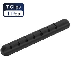 전기자전거부품 전기자전거모터 케이블 주최자 실리콘 와인더 usb 충전 케이블 주최자 홀더 마우스 키보드 헤드폰 와이어 주최자 클립 코드, 7클립-1개