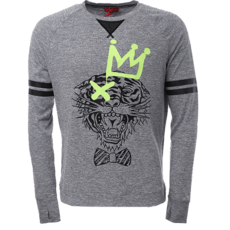 EDHARDY 봄 여름 남성 스타일리쉬 타이거 헤드 긴 소매 S12CSS M
