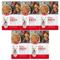 바우와우 혼합 간식 150g, 혼합맛, 5개 - 바우와우