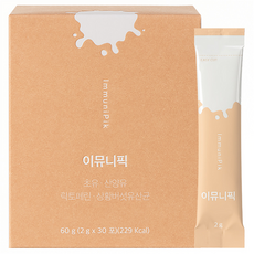 메디포스트 초유 산양유 이뮤니픽 30p, 60g, 1박스