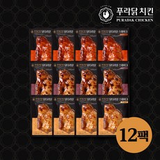 [푸라닭]닭다리살스테이크매콤악마130G 4개+블랙알리오130G 4개+파불로 130G 4개, 12팩, 130g