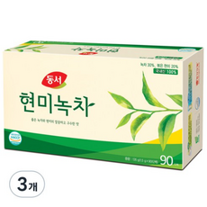동서 현미녹차 티백, 1.5g, 90개입, 6개