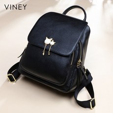 백팩책가방 VINEY 질감 리얼가죽 여성가방 심플 INS 무드 미니 트렌드