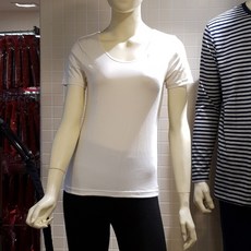 애니바디 웜마크 여성용 U넥 반팔 발열내의 발열내복 내의 내복 레깅스 정말편한 사방스판
