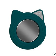 USB 머그잔 따뜻한 귀여운 고양이 컵 열 음료 매트 히터 트레이 커피 우유 차 좋은 선물, 04 Green 110v-220v, 1개