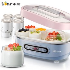 곰 돌 이 (bear) 나 토 요 거 트 머 신 가정용 김치 막걸리 기 요구르트 발효 균 유리 쌍 내 담 도자기 8 분 컵 snj - a15k1
