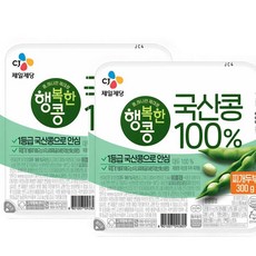 CJ 제일제당 행복한콩 국산콩100% 두부 찌개용, 2개, 300g