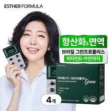 여에스더 그린 프로폴리스 (+본사 정품 쇼핑백), 60정, 4개
