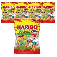 하리보 웜즈사우어 젤리 100g x 5개, 200g