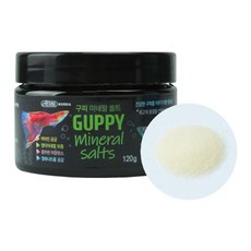 소금욕 대체품 이스타 구피 미네랄쏠트 솔트 120g 미네랄 스푼 포함 구피 염화나트륨, 1개