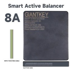 밸런스 스마트 BT 배터리 GIANTKEY 24S 10A Lifepo4 포함 Balacenr 리튬 이퀄라이저 4A Neey 앱 2S 4A ~ 전류 15A 8A 이온 액티브, 3) 8A Active Balancer