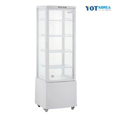 한국YOT 쇼케이스 업소용 선반4개 RT-235L, 상품선택, 블랙, 블랙