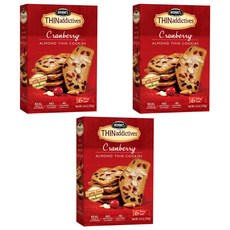 Nonni's THIN Addictives Cranberry Almond Thin Cookies 노니스 크랜베리 아몬드 씬 쿠키 6개입 4.4oz(126g) 3팩, 1개