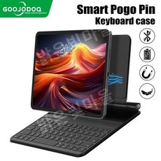 GOOJODOQ 구조독 스마트 포고핀 키보드케이스 5세대 아이패드 키보드 GK05 A1906 pro, 영문키보드, Air 4 5