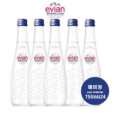 에비앙 탄산수, 750ml, 24개