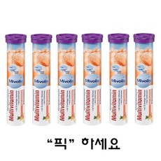 미볼리스발포비타민 [당일출고] 미볼리스 멀티비타민 발포비타민 20정 6개 Mivolis Multivitamin Brausetabletten 6set