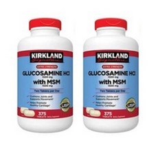 Kirkland Glucosamine HCI MSM 커클랜드 글루코사민 375정 2팩, 1개