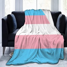 담요 트랜스 젠더 프라이드 플래그 LGBT 던지는 담요 슈퍼 부드러운 벨벳 담요 침대 담요 이불 내구성 가정 장식 양모 담요 소파 담요 남성과 여성 키즈 럭셔리 (60"x50)