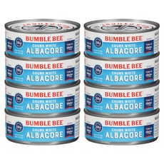 Bumble Bee Chunk White Albacore Tuna in Water 범블비 청크 참치 통조림 142g 8팩, 8개