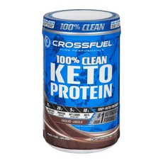 크로스퓨얼 Crossfuel 100% Clean 케토 프로틴 Keto Protein - 초콜릿 Chocolate 680g 파우더