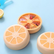 원형 얼음틀 오렌지 모양 큰 덩어리 살짝 누르기만 하면 바로 벗겨져요, 2개