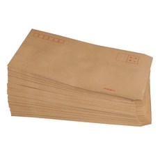 모 닝 호 두 꺼 운 소 가죽 봉투 6 호 작은 편지지 봉투 우체국 표준 100 마리 / 가방