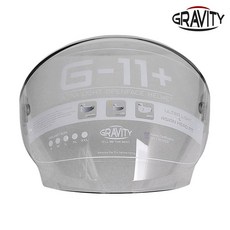 그라비티 GRAVITY G-11 PLUS 헬멧 쉴드 / UV코팅 / 오토바이 헬멧용품, 스모크(semismoke)
