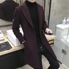 kirahosi 남성 가을 모직 코트 겨울 아우터 캐시미어 빅사이즈 캐주얼 Q 77 +덧신 증정 CBqh9tnu