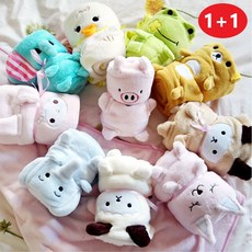 트윈스몰 [1+1] 캐릭터 무릎담요 사이즈(약100cm x80cm)