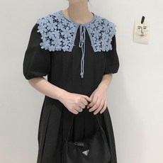 레이스 카라 케이프 ZC플라워뜨개