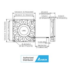  델타 팬 FFB1212SH DC 12V 1.03A 냉각팬 쿨링, 1개 