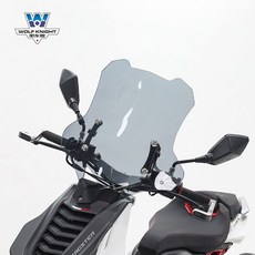 이탈젯 드랙스터 200 윈드스크린 윈드쉴드 조절식 앞유리 드레스업, (스모크) 두께5mm-(높이45cm)