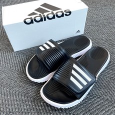 아디다스(ADIDAS) 남녀공용 슬리퍼 AP-B 2.0 키높이 검흰 발편한 슬라이드 + GYU 신발가방 - 나이키백팩