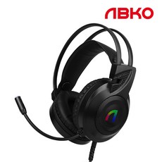 앱코 가상 7.1 RGB 게이밍 헤드셋, BLACK, N460