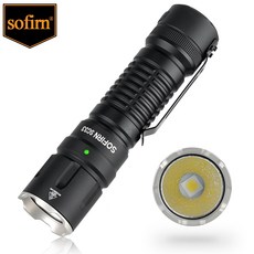 캠핑랜턴- Sofirn 강력한 21700 USB C 충전식 LED 손전등 테일 E스위치 야외 조명 SC33 XHP703 HI 47005300K 5200lm, 1개