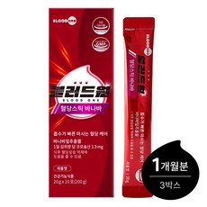 블러드원 혈당스틱 바나바 흡수가 빠른 자몽맛 액상스틱 당 0g 당뇨 혈당 케어, 3개, 200g