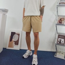 딥스토어 10컬러 남자 데일리 면 밴딩 4부 5부 반바지