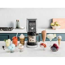  닌자 아이스크림 메이커 실버 680g 젤라토 믹스인 밀크셰이크 소르베 스무디, 기본 