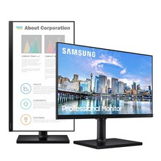 삼성모니터 F27T450 68.6Cm(27) 평면/16:9/FHD/IPS/75Hz/5ms/피벗 엘리베이션 스위블 틸트,