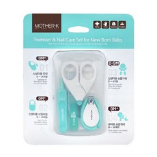 MOTHER-K 마더케이 영유아 네일케어+핀셋 4종세트 케이스포함
