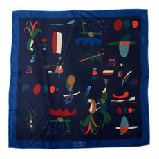 Salvatore Ferragamo 100% Silk Multi-Color Printed Women's Shawl Scarf
