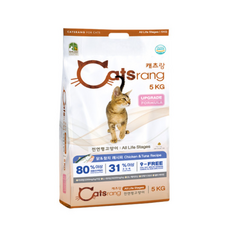 캐츠랑 NEW 전연령 올라이프 고양이 건식사료 단백질원 80% 조단백 30%, 닭+참치, 5kg, 1개