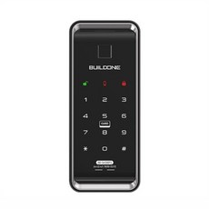 빌드원 샷시문 현관문 도어락 디지털도어락 BO-SA300FS 지문인식 카드 번호키