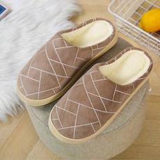 바이시유 겨울실내화 털슬리퍼 거실화 사무실 실내화 남성 여성 방한 털 슬리퍼 층간소음방지 실내화 겨울털슬리퍼 코튼