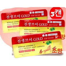 진생브이GOLD캡슐 인삼캡슐 120캅셀, 3개