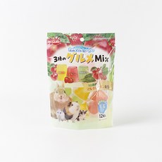 마루칸 야채과일 3종 젤리 (12개) 앵무새 간식 모든 새 기호도 좋은 달콤간식, 12개