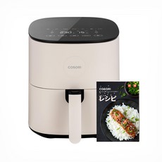 COSORI 비 플라이어 4.7L 대용량 가정용 전기 에어 최고온 230℃ 튀김 감자 반찬 일본어 레시피 포함 타이, 02 (2).[4.7L 대용량] L501 아이보리, 1개